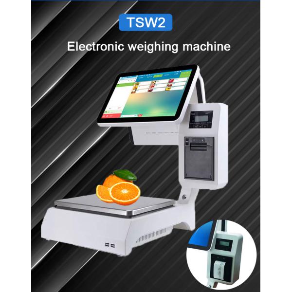 15Kg Dual Screen Digital Commercial Scale with Label Printer and Resolution 1366*768