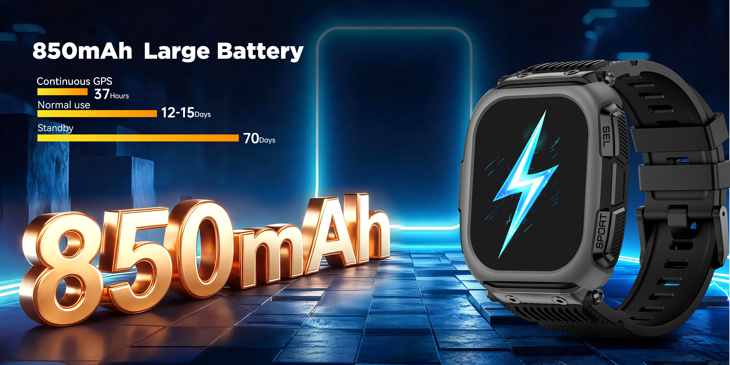 DM66 Offline Map GPS Smart Watch — 2.13