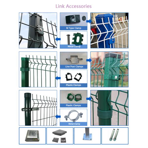Supply Speed Garden fence Pvc coated galvanized welded 3D curved wire mesh fence