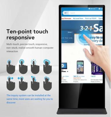 1920x1080 Digital Kiosk Advertising 43 Inch 450 Nits Lcd Digital Signage Kiosk