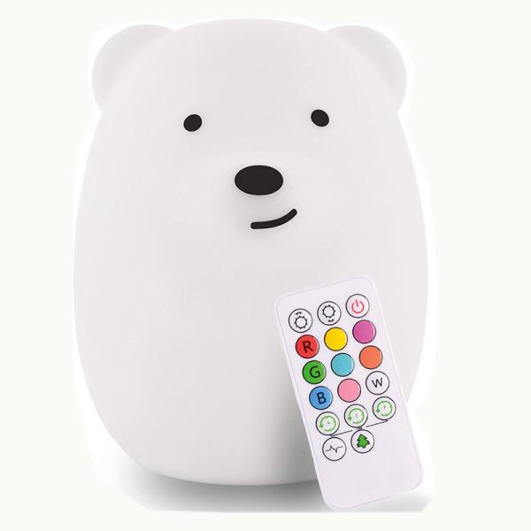 Gifts DC5V Remote Control Silicone LED Night Light 700mAh Portable Night Lights