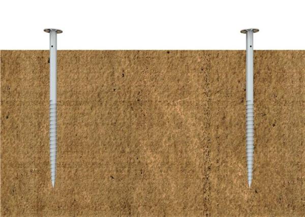 O parafuso concreto galvanizado do mergulho quente do OEM empilha o comprimento da espessura 3~3.5mm 500~2500 milímetros