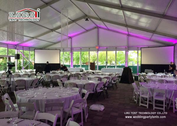 Commercial Outdoor Glass Wall  Event Tents Catering Rental Tent Roof Linning