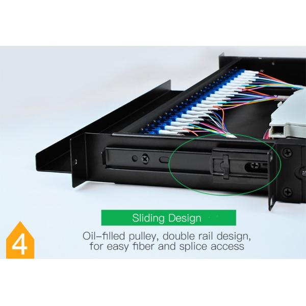 1U 19 Inches Rack Mount LC SC Full Equipment Fiber Patch Panel