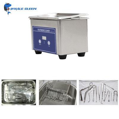 SUS304 líquido de limpeza ultrassônico cirúrgico do tanque 800ml para a ferramenta dental dos instrumentos cirúrgicos