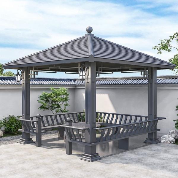 Gazebo con techo rígido de aluminio: Eleva la vida al aire libre sin compromisos