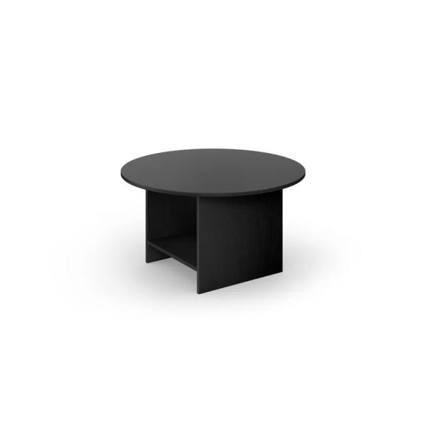 Durable Black Plywood Side Tables For High End Hotel Lounge