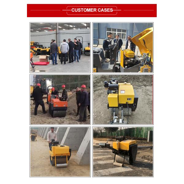 Machine routière 2000 kg 3000 kg 2 tonnes 3 tonnes rouleau routier articulé mécanique à double tambour