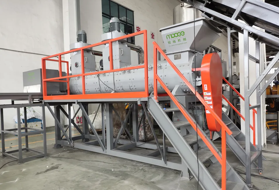 High Capacity Automatic PET Recycling System Plastic Bottle Recycling Machine