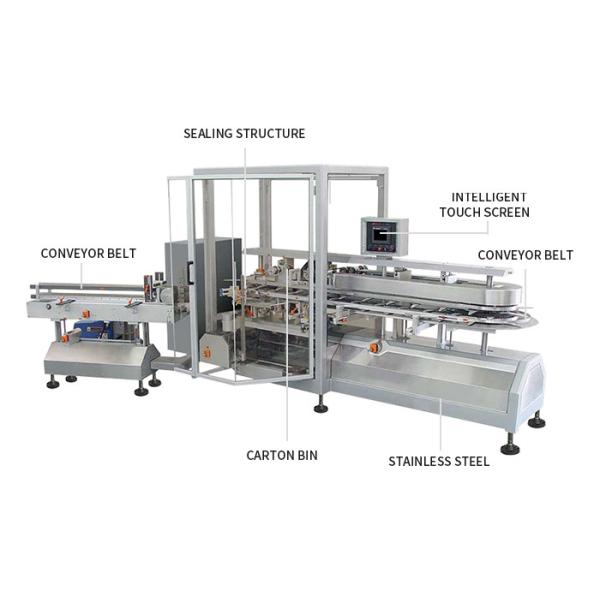 220V 50Hz Automatic Cartoning Machine , Medicines Food Cosmetic Cartoning Machine