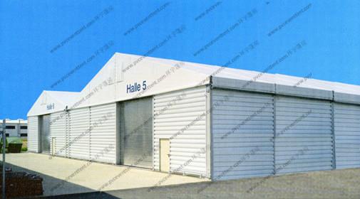 Waterproof 15 x 50m Warehouse Storage Tent , Outdoor Warehouse Tents With Rolling Door