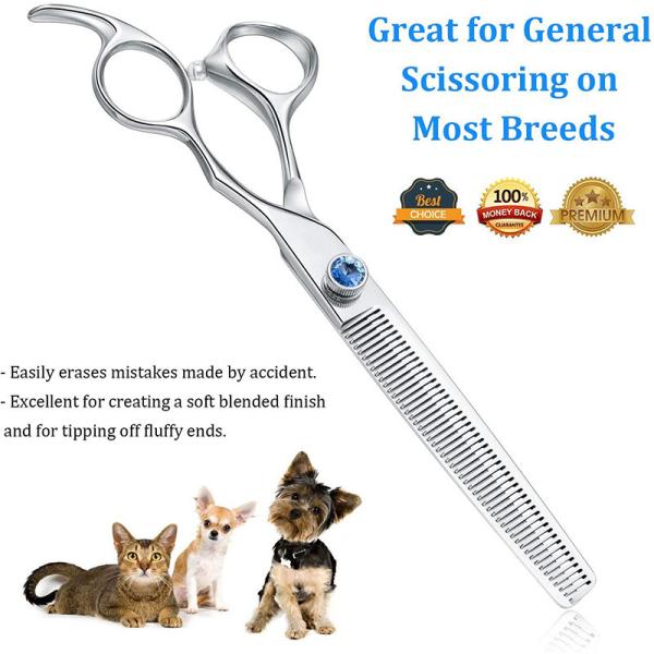 Forged Steel Salon 30 Teeth Sharp  Dog Hair Trimming Scissors