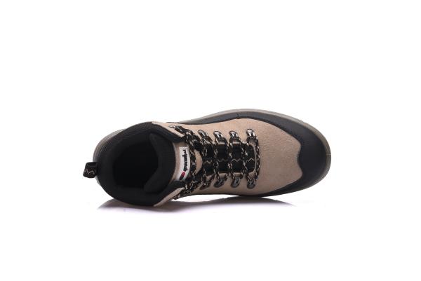 Outdoor Suede Non Metal Heavy Duty Work Shoes , High Ankle PU Safety Toe Shoes