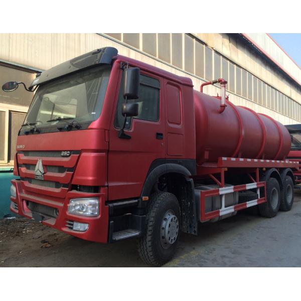 Professional 16CBM LHD 336HP Vacuum Suction Sewer Pump Truck / Sludge Truck
