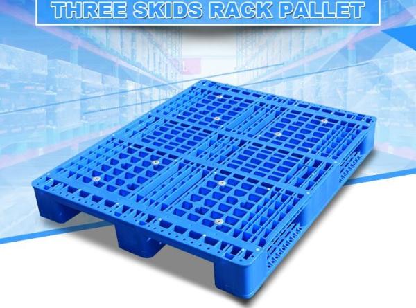 Light weight one time plastic pallets for transport and storage, Heavy duty cross bottom plastic pallet with 6 runners