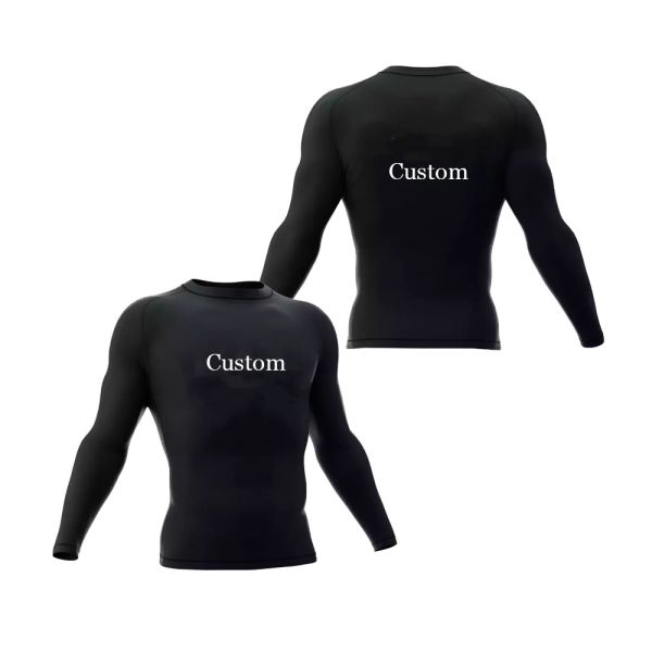 No Gi Rash Guard Suit with Full Sublimation Print and 240gsm for BJJ Training Wear