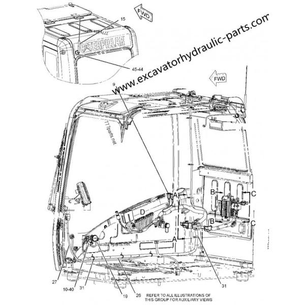Пульт управления 2277575 регулятора 227-7575 счищателя головной лампы запасных частей экскаватора Э312Д Э320Д