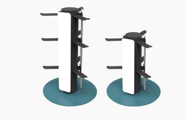 Metal Spinner Retail Store Displays Detachable Multiscene 50x30.5cm