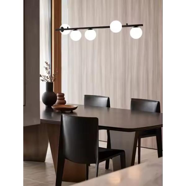 White Lampshade Nordic Molecular Lamp Magic Bean Glass Living Room Chandelier Personality Creative Dining Room Post-modern Simple Bedroom Light Luxury Lights