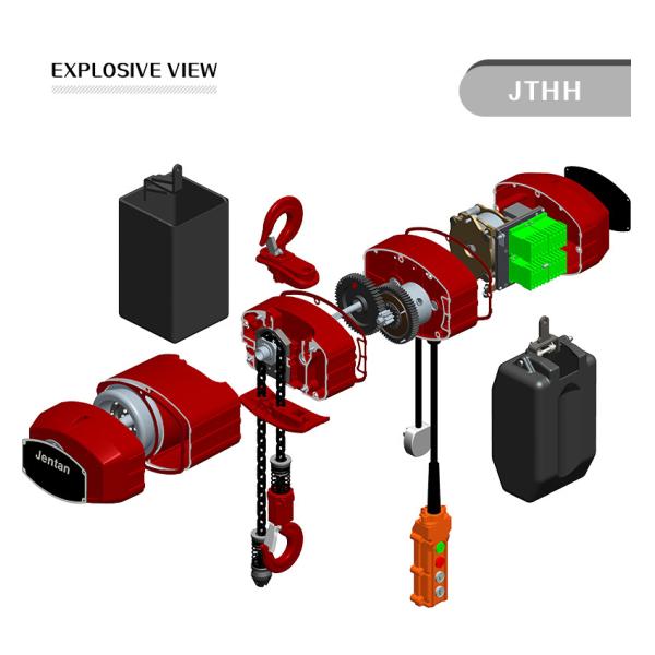 JTHH Electric Chain Hoist High-Power Motor and Modularized Electronic Control System for Safe Lifting