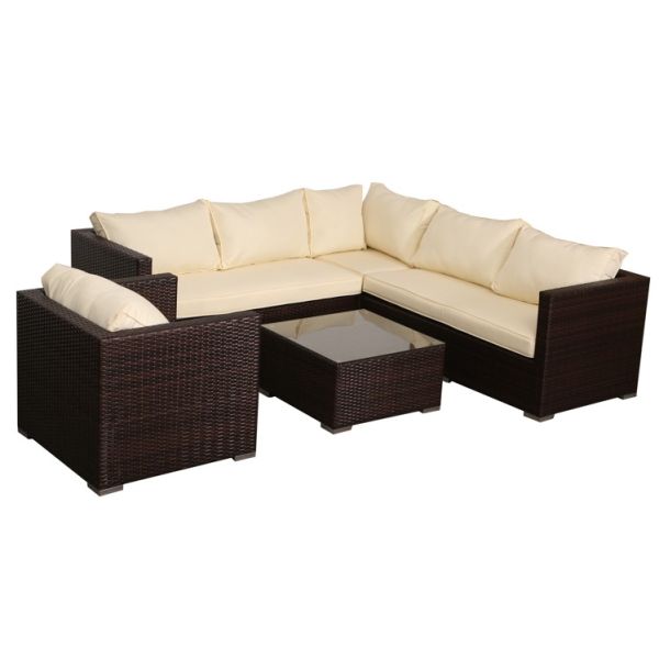 Modern Aluminum Rattan Sofa Set for Outdoor