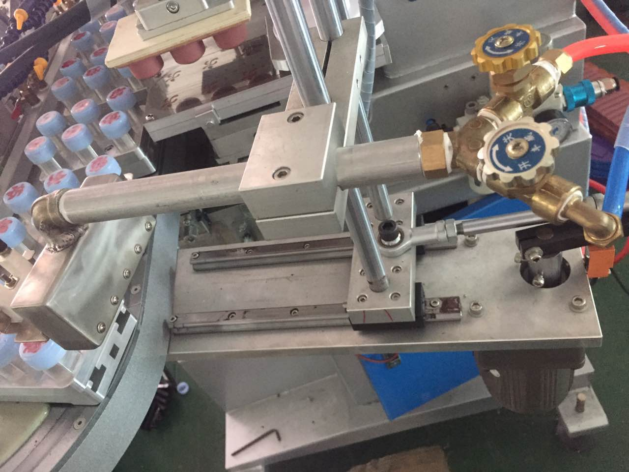 Fully Automatic Four Color Bottle Cap Pad Printing Machine 50HZ / 60HZ