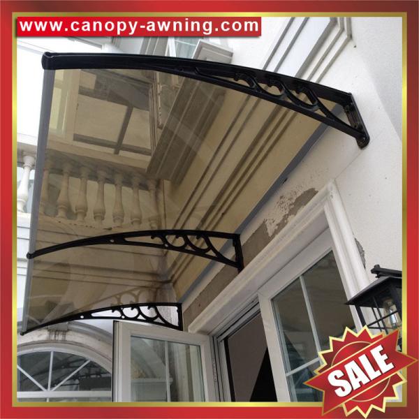 high quality house door window polycarbonate diy canopy awning shelter with aluminum bracket support arm