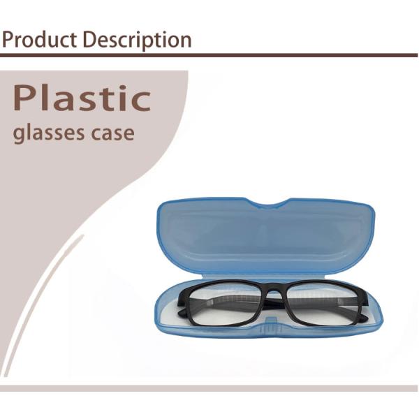 Fashion Clear Plastic Eyeglass Case , Hard Plastic Sunglasses Case