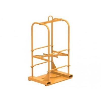 Support jaune de cylindre du diamètre LPG du transporteur 250mm de bouteille de gaz de chariot élévateur d'OEM