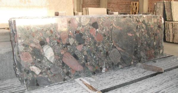 Exotic Polished Natural Slate Wall Tile , Multi Color Granite Wall Tiles
