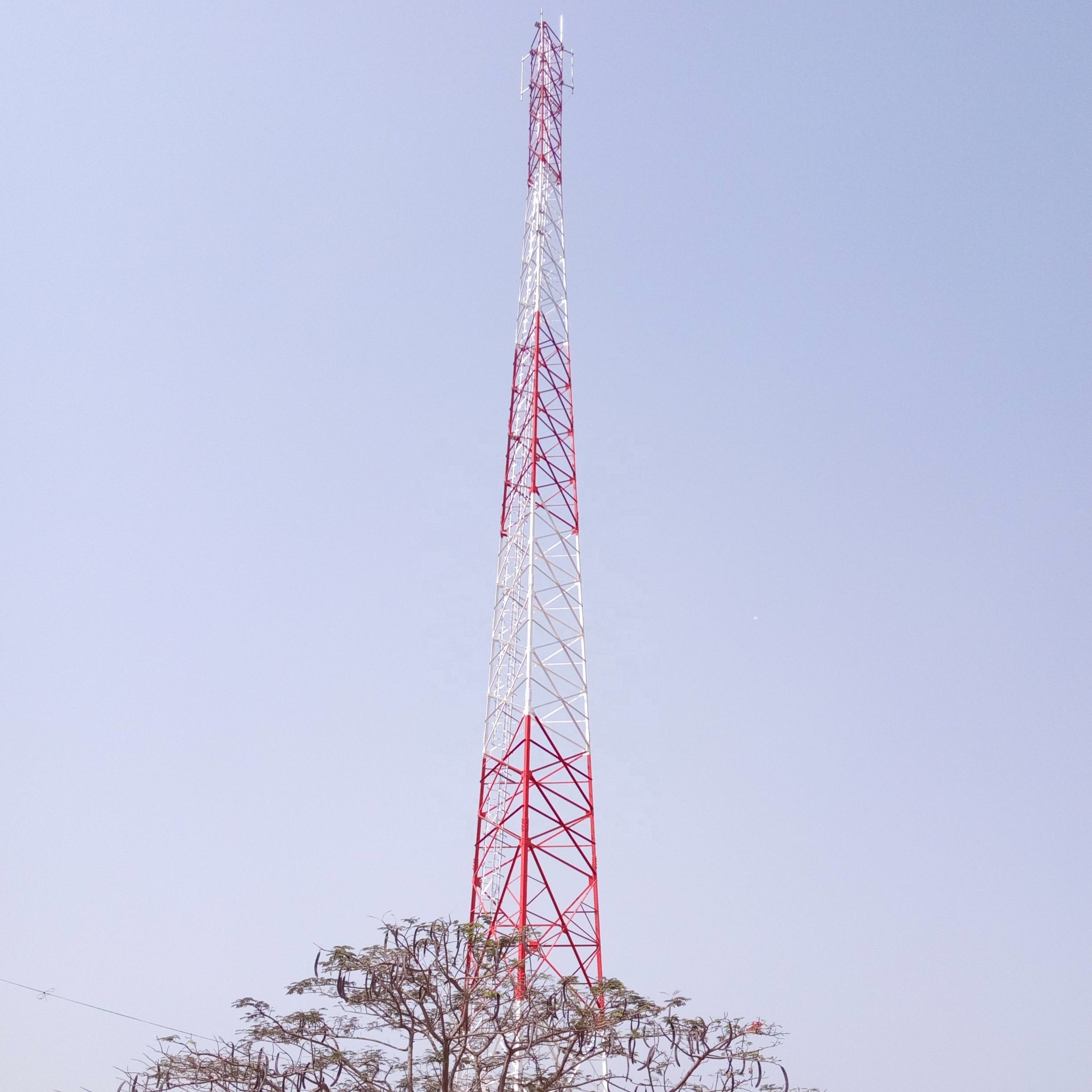 4 шагающее гальванизированное радио Wifi Gsm связи башни угла ASTM A123 стальное