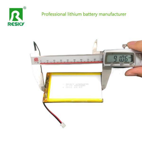 パワー リチウムポリマー電池セル 606090 3.7V 4.2V 4000mAh 14.8Wh リポ電池