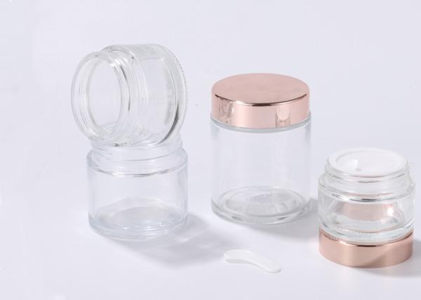 30g Glass Ointment Bottle With Aluminum Cap for Hand Cream Mask 50g Cosmetic Cream Versatile for Chemical Use