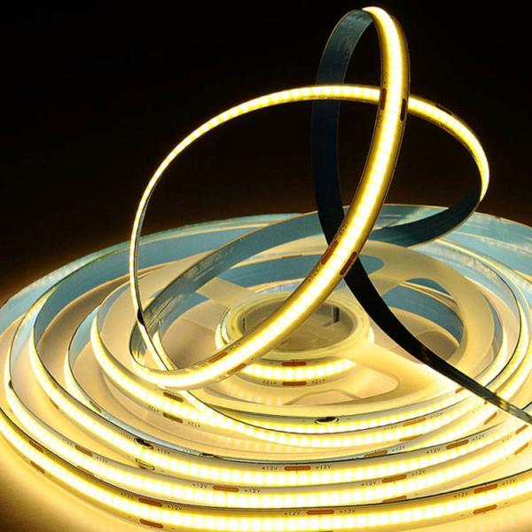 Certified 10W/m 2700K-6500K 90 CRI CRI Adjustable COB LED Strip for Dimmable Illumination