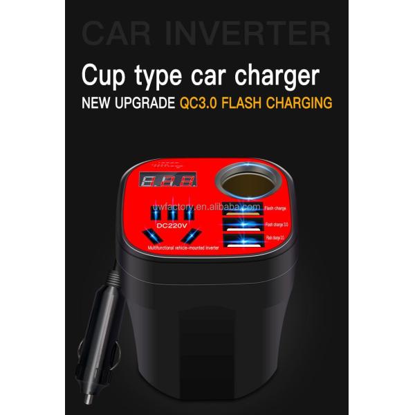 Smart Cooling Universal Power Inverter Auto 12V/24V USB Port Inverter Converter for Cooling Car Refrigerator