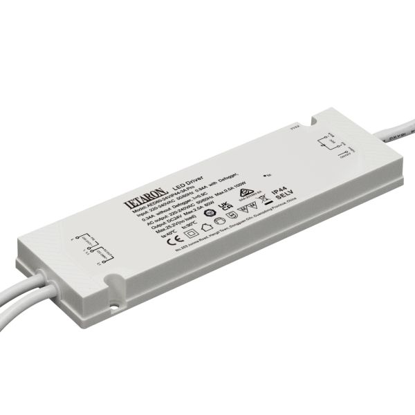60W 24V Flicker-free Constant Voltage LED Driver Letaron Class 2 Led Power Supply