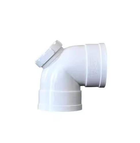 90 Degree CPVC Elbow Pipe With Inspection Door For Drainage