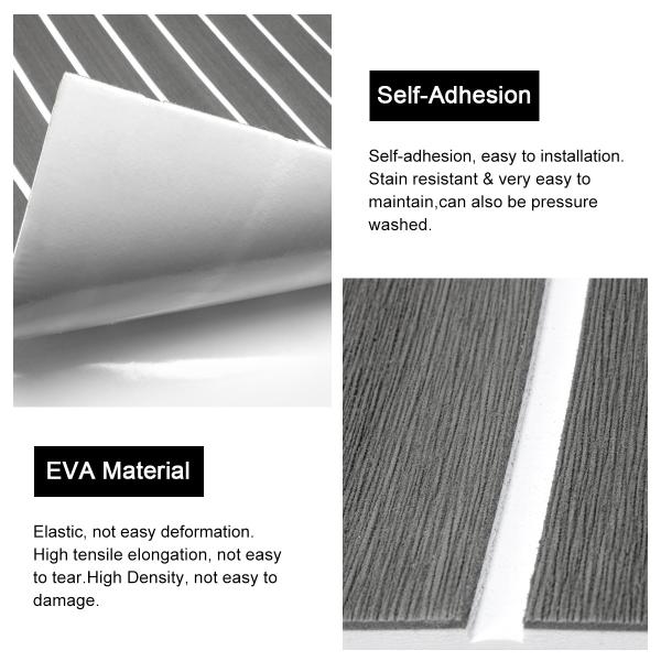 Surface personnalisée Couleur personnalisée EVA Foam Mat Sheet pour le plancher de yacht en extérieur