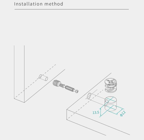 High Strength Locking Nuts Furniture Eccentric Wheel Nut Adjustable Bed Frame Attachment