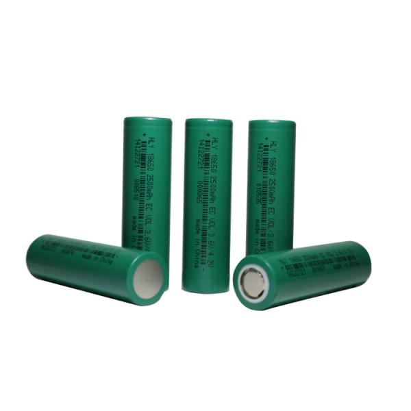 Rechargeable Lithium 2500mah 18650 Battery Cells For Energy Storage