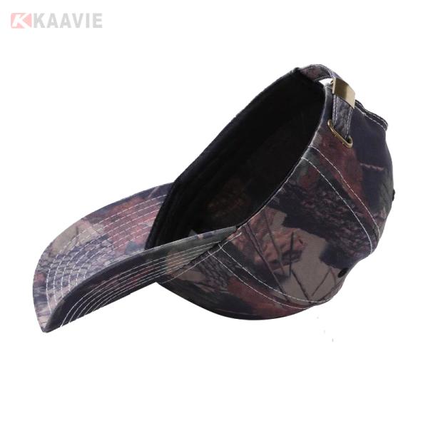 Customized Camo Summer Outdoor Baseball Caps Polyester Mesh Unisex 7cm Visor