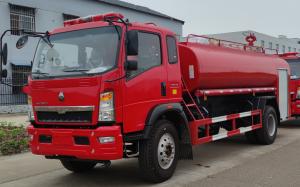Carro de bombeiros tanque de água HOWO 160HP 4x2 9000L para resgate de emerg