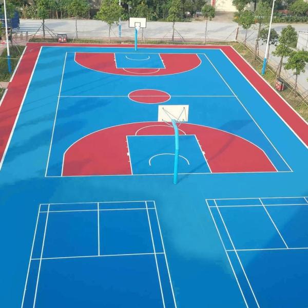 Hard Surface Acrylic Tennis Court 2mm Acrylic Tennis Sport Flooring