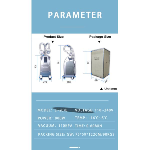 Professional cryo fat beauty machine fatest slimming weight loss cryo equipment LF-207B
