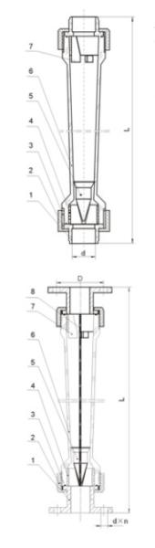 Flowmeter Rotameter Flowmeter Plastic Tube Flowmeter 300-3000L/H Water Flowmeter