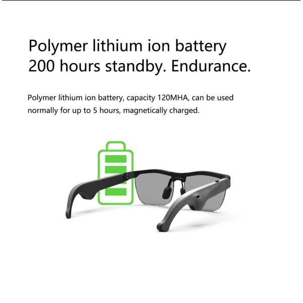 Fashion High Quality Glasses 2021 TR90 5.0 Technology Anti Blue Light And Waterproof Polarized Smart Music Glasses