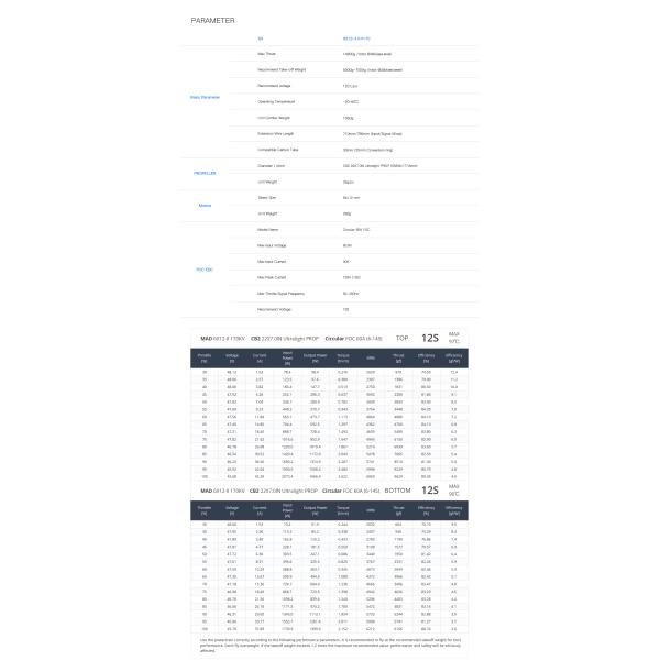 6X12-II Коаксиальный беспилотный двигатель без щетки