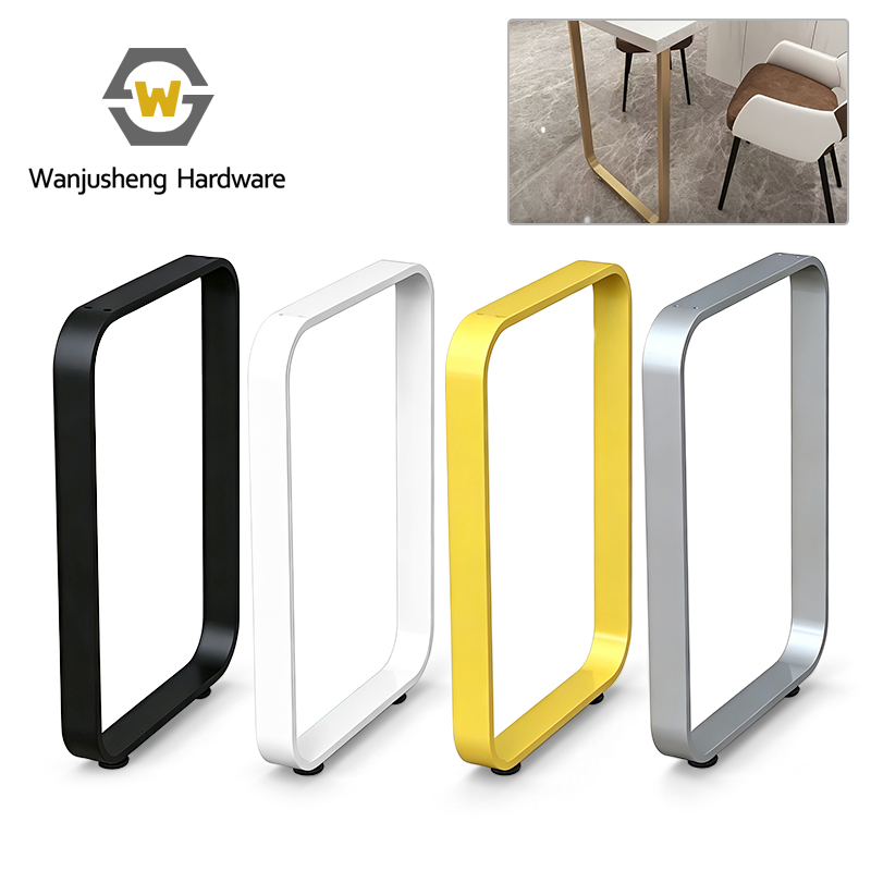 Customizable Modern Curved Dining Table Legs Light Luxury Metal Iron Support Brackets Sturdy & Durable with Premium Quality