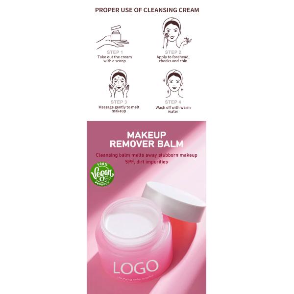 Crema Limpiadora de Maquillaje de Marca Privada ODM Bálsamo Desmaquillante de Ojos