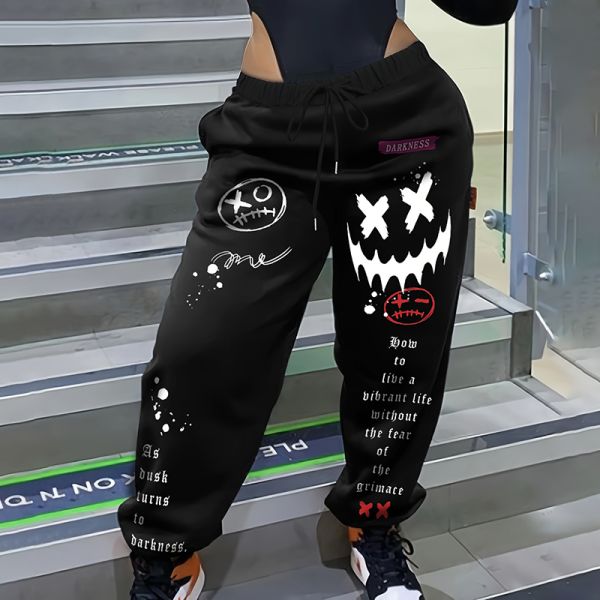 One Piece Sweatpants Oversized Vintage Tall Straight Leg Sweatpants Loose Fit